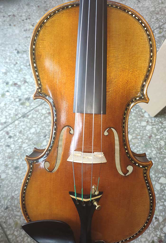 雕花鑲嵌演奏級小提琴-zy09