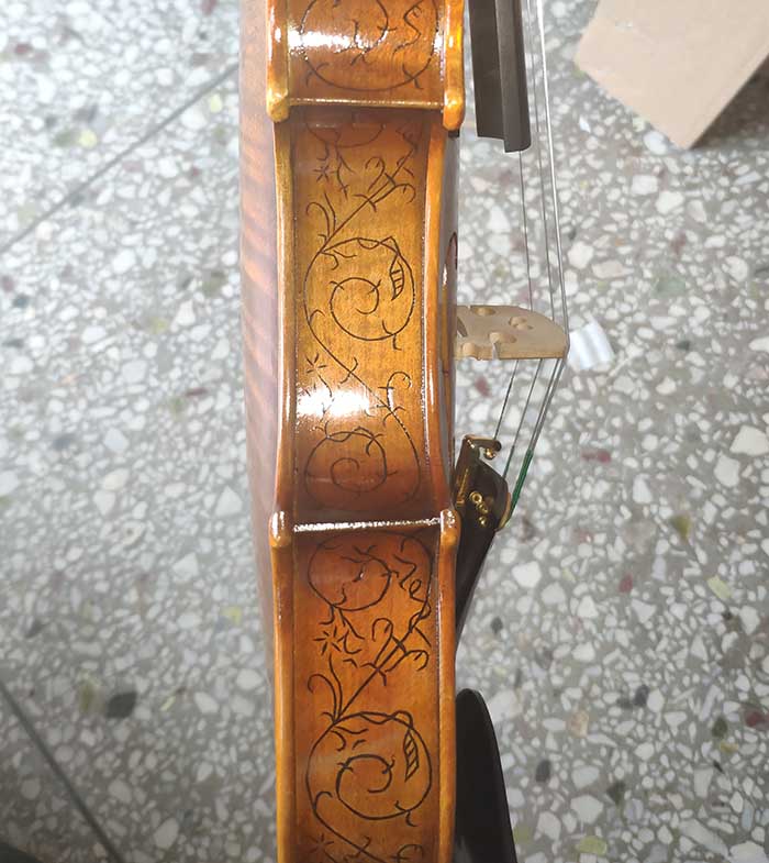 雕花鑲嵌演奏級小提琴-zy09
