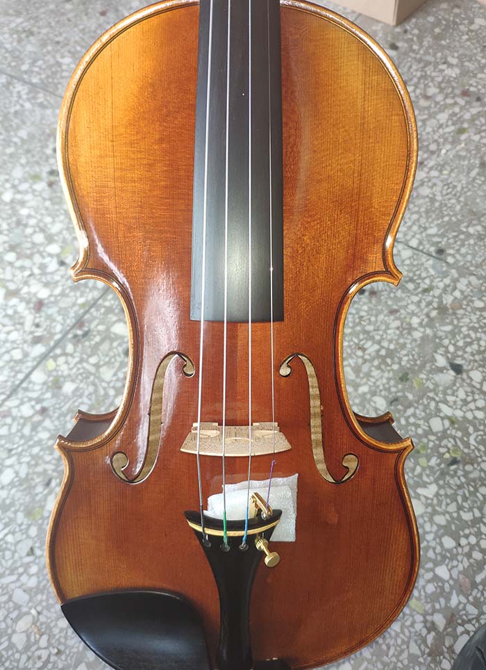 美洲虎紋楓獨板小提琴-zy06