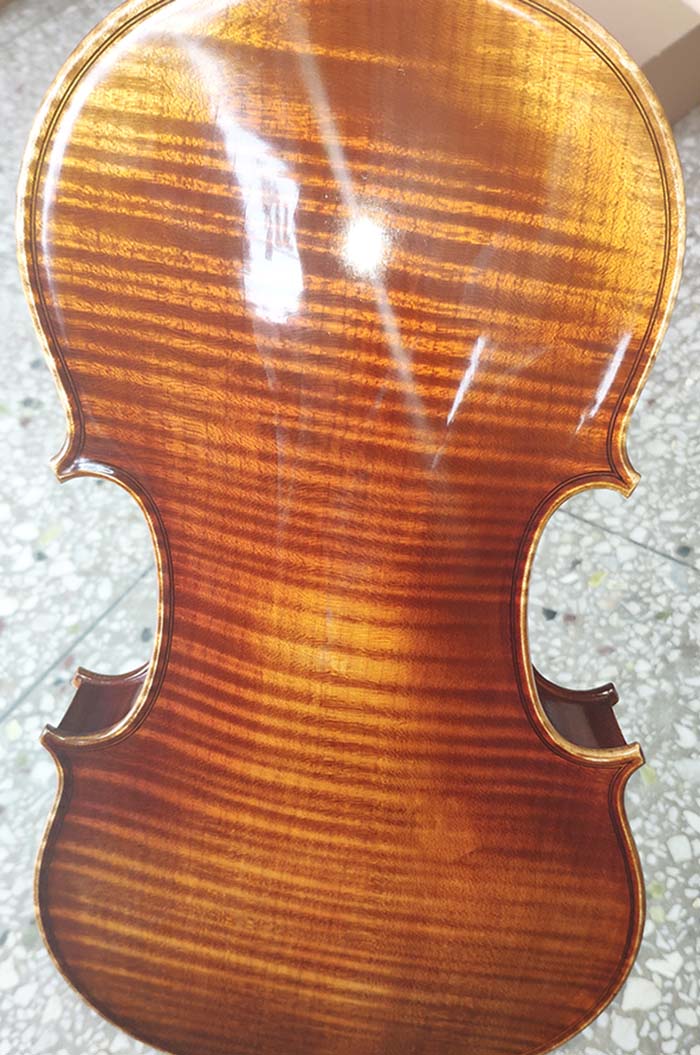 美洲虎紋楓獨板小提琴-zy06