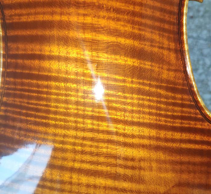 美洲虎紋楓獨板小提琴-zy06