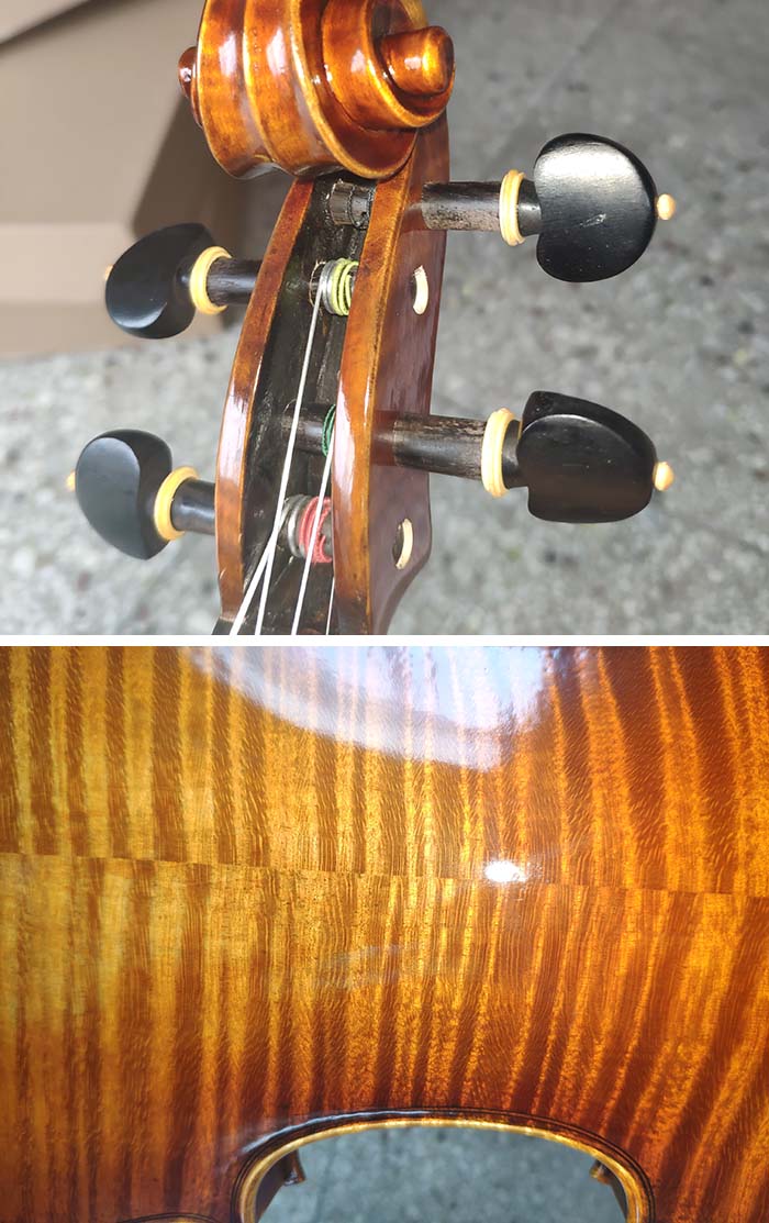 美洲楓木虎紋楓演奏琴-zy03