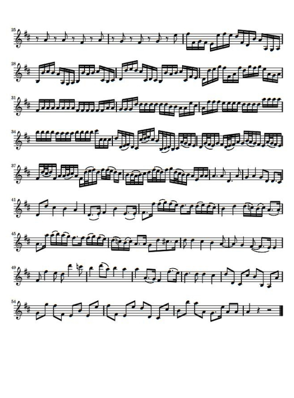 帕赫貝爾《D大調卡農》小提琴譜