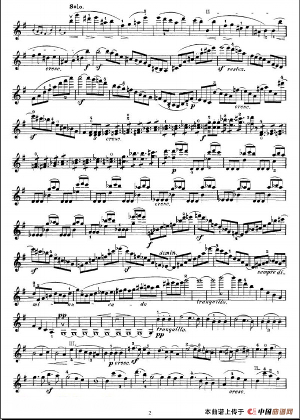 e小調小提琴協奏曲譜子