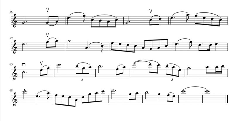 《我愛你中國》小提琴